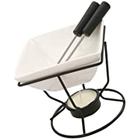 Hemoton Juego de cacerolas para fondue de cerámica con horno de fusión de chocolate- juego para fondue de queso para la…
